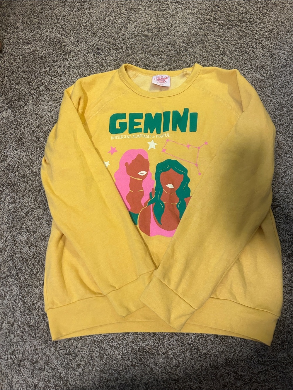 Midnight Rider Gemini Graphic Crewneck Sweatshirt